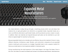 Tablet Screenshot of expanded-metals.org